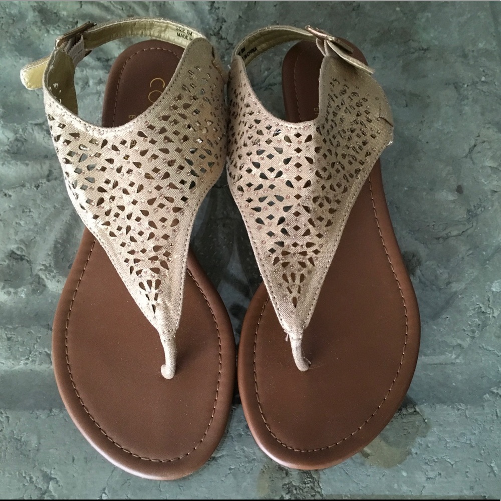 Coconuts Gold Sandals